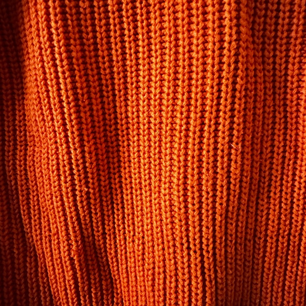 LOFT Vibrant Orange Women's Cardigan - Picture 3 of 6